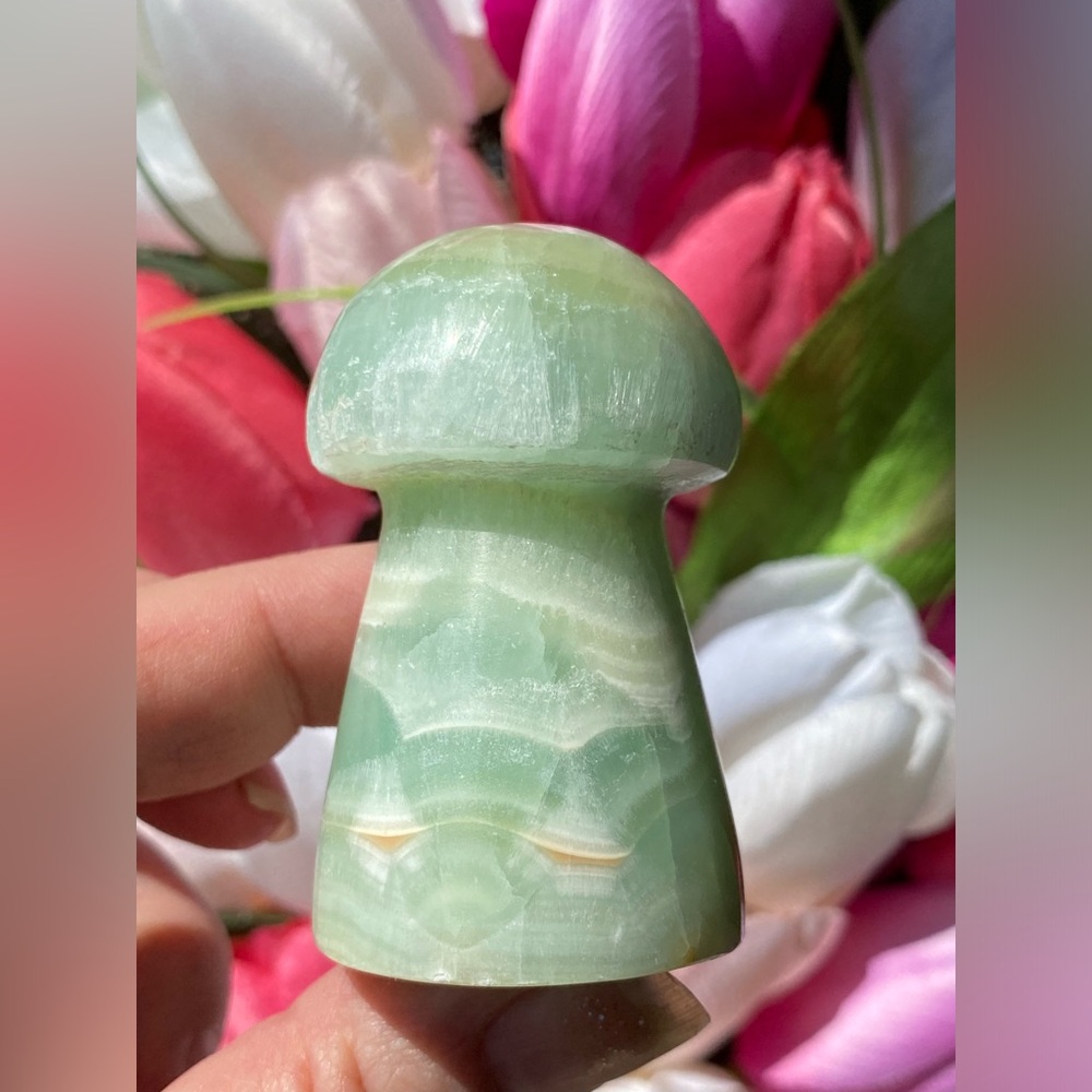 Kiwi Calcite Mushroom - Picture 6 of 14